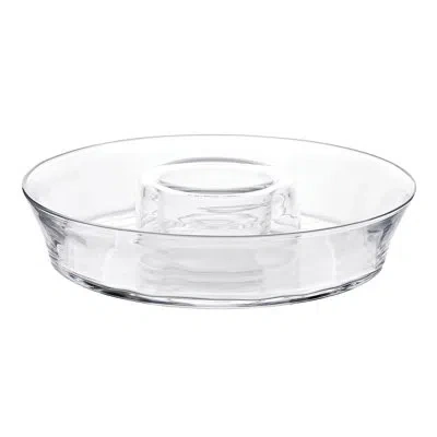 Juliska Puro Chips And Dip Platter In Clear