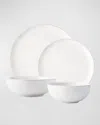 Juliska Puro Coupe 4-piece Place Setting Set In Whitewash