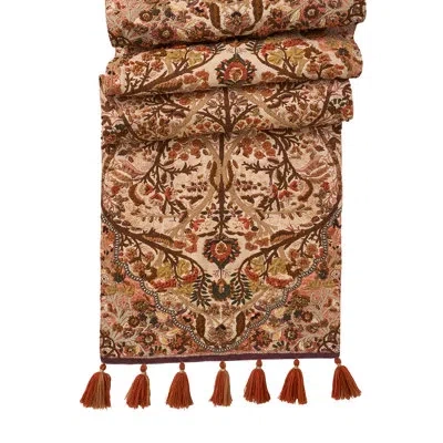 Juliska Puro Embroidered 18" X 90" Table Runner In Brown