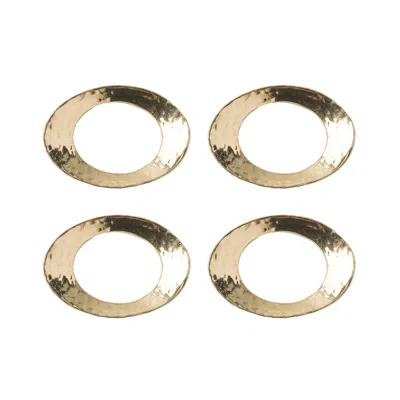 Juliska Puro Gold Napkin Ring, Set Of 4