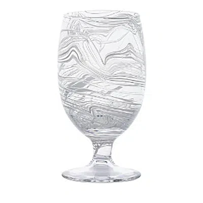 Juliska Puro Marbled Goblet In White