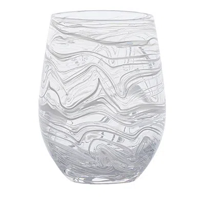 Juliska Puro Marbled Stemless Wine Glass