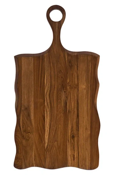 Juliska Puro Rectangular Teak Serving Board In Brown