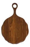 Juliska Puro Round Teak Serving Board In Brown