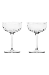 Juliska Puro Cocktail Coupe Glasses, Set Of 2 In Clear