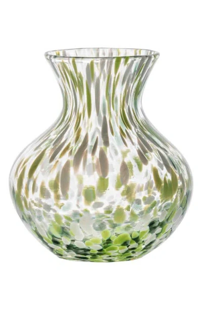 JULISKA JULISKA PURO 6-INCH TORTOISESHELL PATTERN GLASS VASE
