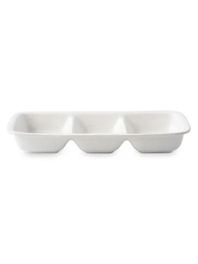 JULISKA PURO WHITEWASH DIVIDED SERVING DISH