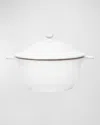 Juliska Puro Whitewash Lidded Casserole Dish, 12" In White