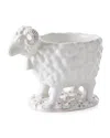 Juliska Renoir Ram Ceramic Serving Bowl In Whitewash