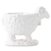 Juliska Renoir Ram Ceramic Serving Bowl In Whitewash