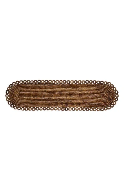 Juliska Rustic Ring Table Runner In Brown