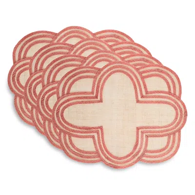 Juliska Scallop Stripe Placemat In Neutral