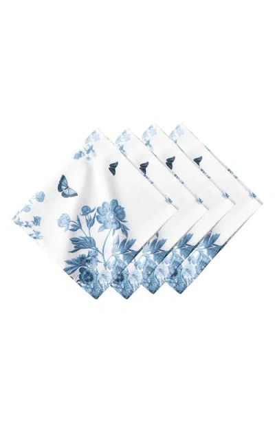 JULISKA JULISKA SET OF 4 FIELD OF FLOWERS COTTON NAPKINS