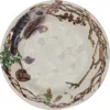 Juliska Set Of 4 Forest Walk Ceramic Party Plates In Cafe Au Lait