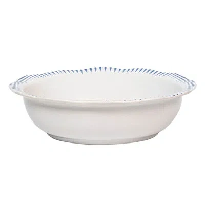 Juliska Sitio Stripe 12" Serving Bowl In Delft Blue,white
