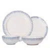 Juliska Sitio Stripe 4 Piece Dinnerware Place Setting In Delft Blue
