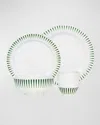 Juliska Sitio Stripe Basil 4-piece Place Setting, Service For 1