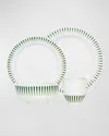 Juliska Sitio Stripe Basil 4-piece Place Setting, Service For 1