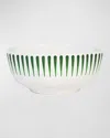 Juliska Sitio Stripe Basil Cereal/ice Cream Bowl In Basil