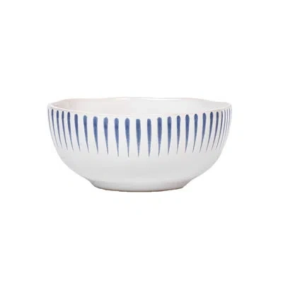 Juliska Sitio Stripe Cereal/ice Cream Bowl In Delft Blue