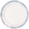 Juliska Sitio Stripe Delft Blue Side Cocktail Plate In Whitewash/delft Blue