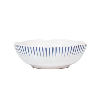 Juliska Sitio Stripe Coupe Bowl In Blue