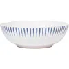 Juliska Sitio Stripe Coupé Bowl In Whitewash/delft Blue