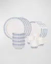 Juliska Sitio Stripe Delft Blue 16-piece Dinnerware Set
