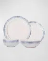 Juliska Sitio Stripe Delft Blue 4-piece Place Setting