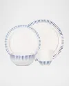 Juliska Sitio Stripe Delft Blue 4-piece Place Setting In Delft Blue