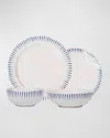 Juliska Sitio Stripe Delft Blue 4-piece Place Setting