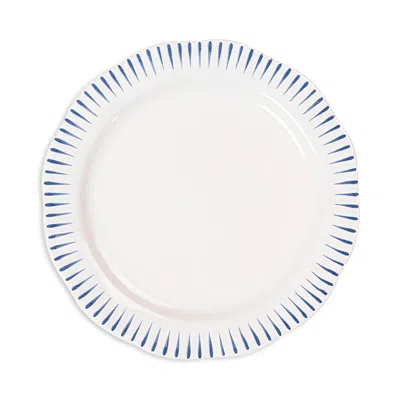 Juliska Sitio Stripe Dessert/salad Plate In Delft Blue