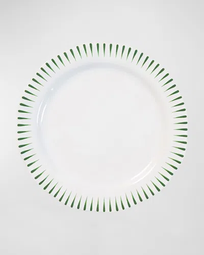 Juliska Sitio Stripe Dinner Plate, Basil In Green