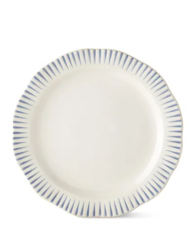 Juliska Sitio Stripe Indigo Dinner Plate In Blue