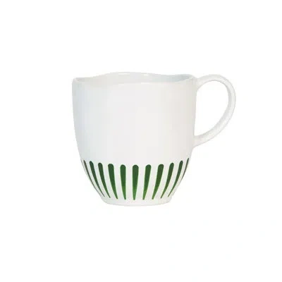 Juliska Sitio Stripe Mug In Basil