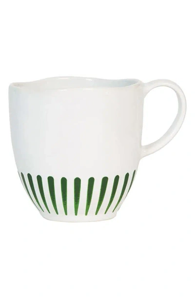 Juliska Sitio Stripe Mug In Basil