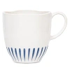 Juliska Sitio Stripe Delft Blue Mug In White Wash Delft Blue