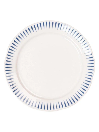 Juliska Sitio Stripe Side/cocktail Plate In White Wash Delft Blue