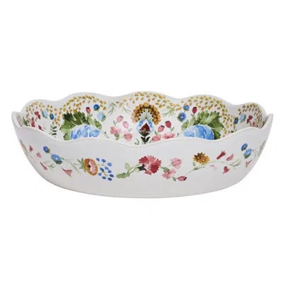 Juliska Sofia 10" Serving Bowl - Multi In White;green