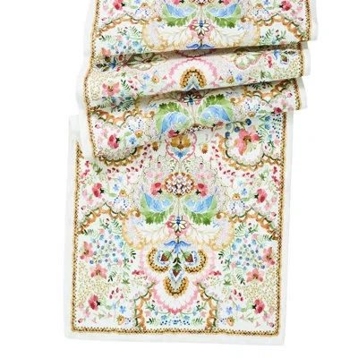 Juliska Sofia 18" X 90" Table Runner - Multi In White;gold