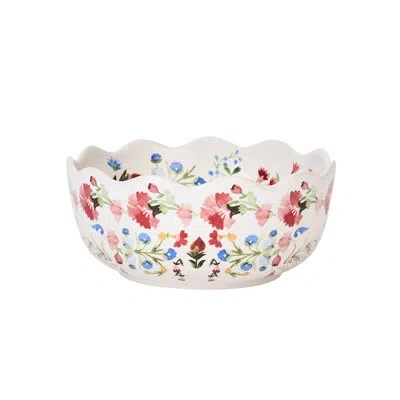 Juliska Sofia Cereal/ice Cream Bowl - Multi In White;pink