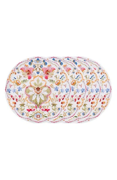 Juliska Sofia Melamine Dessert/salad Plates, Set Of 4 In Multi