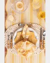 Juliska Straw Loop Oval Placemat In Yellow