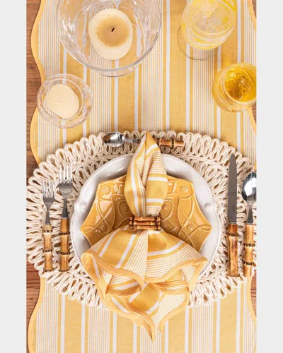 Juliska Straw Loop Oval Placemat In Yellow