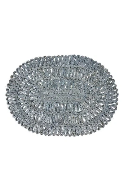 JULISKA JULISKA STRAW LOOP OVAL PLACEMAT