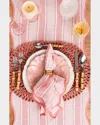 Juliska Straw Loop Oval Placemat In Coral