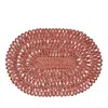 Juliska Straw Loop Oval Placemat In Coral