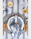 Juliska Straw Loop Oval Placemat In Ocean