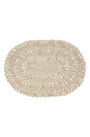 Juliska Straw Loop Oval Placemat In Whitewash