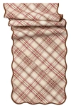 Juliska Harvest Tartan 18 X 90 Table Runner In Mulberry Brown